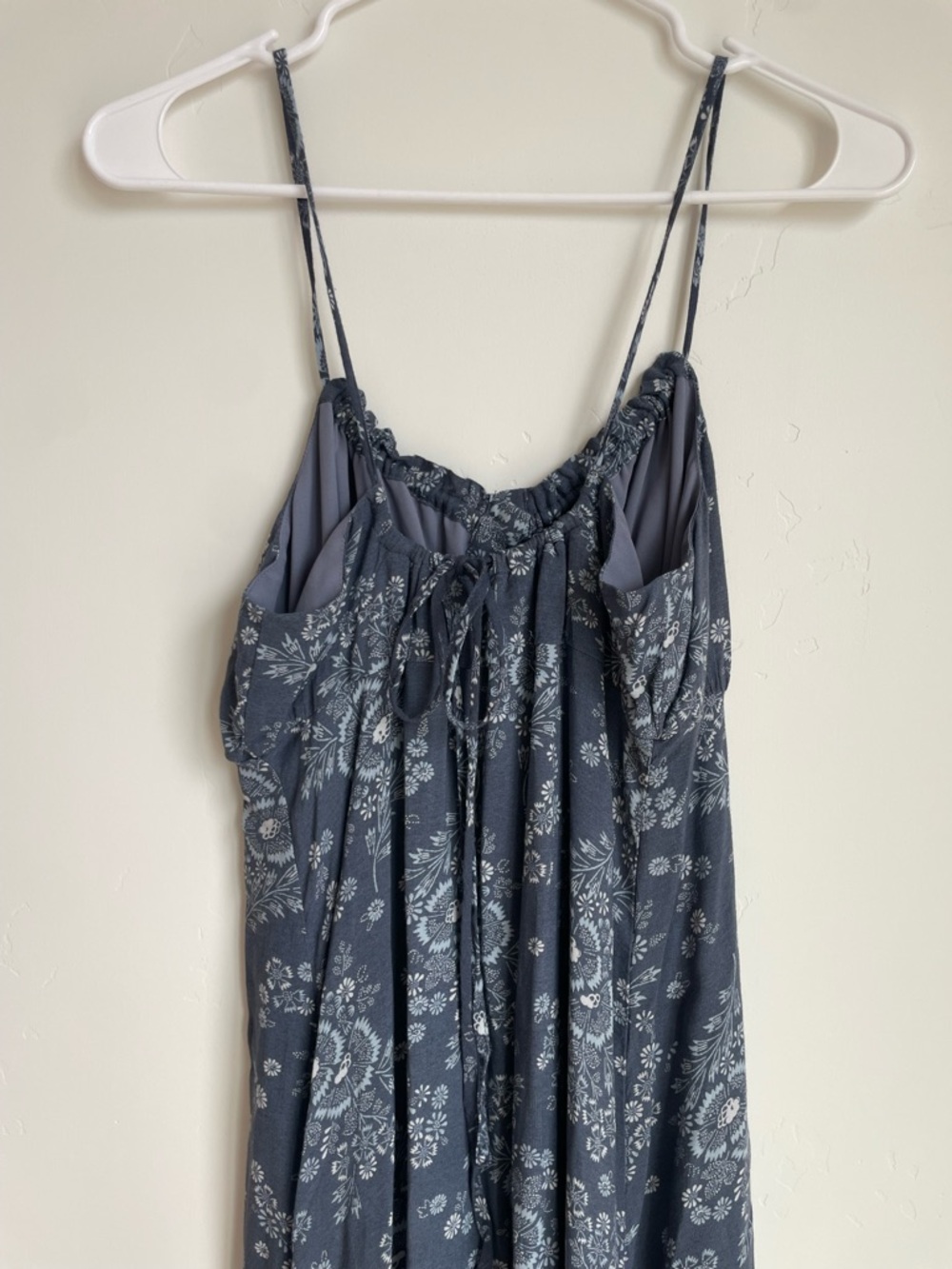 Madewell Dusty Blue Floral Slip Dress - Picture 9 of 10